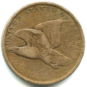 USA , one cent Flying Eagle 1858 n°7083 - Imagen 1 de 2