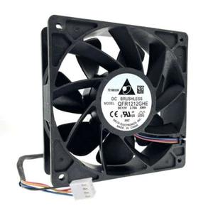 QFR1212GHE,High Speed GPU Miner Mining Cooling Fan 120X120X38mm 6000RPM - Picture 1 of 11