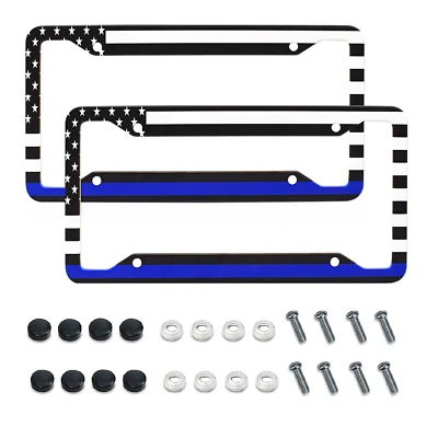 2X Para Silverado 1500 Bandera de Estados Unidos Coche Patriótico Marco Delantero Trasero Cubierta Foto 1 de 4