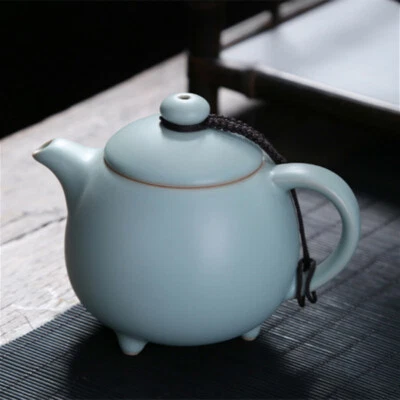 Luxury Kung Fu Teapot Cracking Pattern Song Ru Kiln Gongfu Teapot For 2-4 Man - Image 1 of 4