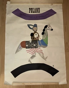 Rare Vintage Poland Travel Poster Henryk Tomaszewski 1966 “See Poland Delight “ - Picture 1 of 11