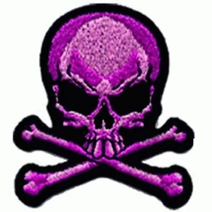 Parche de huesos de calavera púrpura - Imagen 1 de 1