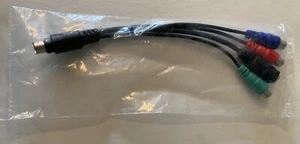 9 pin Mini DIN to S-Video RGB Cable Adapter Splitter - Picture 1 of 3