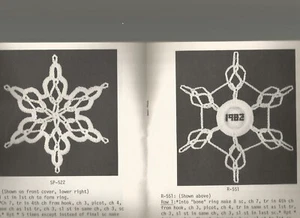 Crochet Snowflakes Patterns Vintage 1980s Helen Haywood 13 styles P26 - Picture 1 of 9