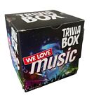 Boîte de trivia We love Music - comprend 189 cartes d'interrogation, 20 cartes photo, 1 règle