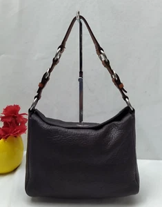 Coach Chelsea Brown Pebbled Leather Turnlock Hobo Shoulder Bag - Picture 1 of 16