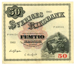 Sweden ... P-47d ... 50 Kronor ... 1962 ... *XF* - Picture 1 of 2