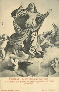 Postcard Religious Titian Assumption Mary Santa Maria Frari Venice Unposted - Picture 1 of 2