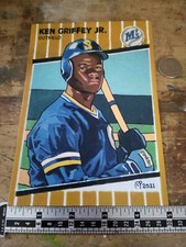 Baseball Art Card Print of Ken Griffey Jr. RC 1989 Large  5 x 7" Print. # to 250