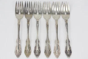 (6) Oneida Community Silver Artistry 6 7/8" Silver Plate Salad Fork Replacement - Picture 1 of 6
