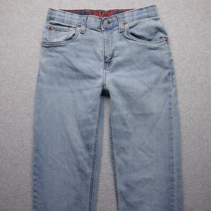 Levi's 514 Jeans Boy's Size 16 Reg Blue Straight Fit Adjustable Waistband 28x30 - Picture 1 of 14