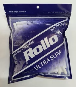 Rollo Ultra Slim 'Blue' Filter Tips 6x22mm (1,400 Tips) - 7 Bags - Picture 1 of 1
