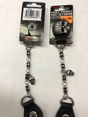 Genuine Hair Glove Vet Extenders- Tribal Skull W/Gems 6.5" 08700 - Bild 1 von 2