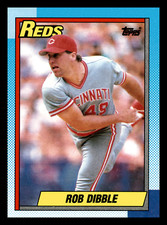 1990 Topps Rob Dibble  Cincinnati Reds #46 Baseball Card