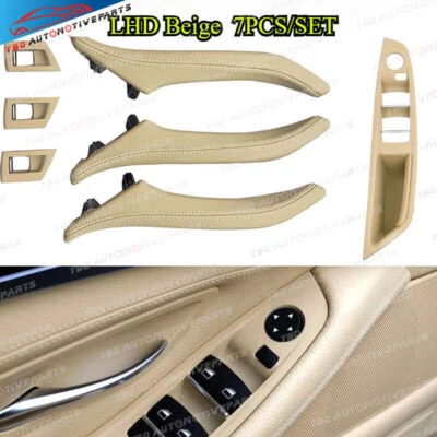 Conjunto de manija de puerta LHD beige para BMW F10 520i 525i 528i 535i 2011-2016 Foto 1 de 4