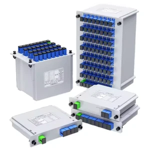 SC UPC 1x2 1x4 1x8 1x16 1:32 1:64 PLC Fiber Optical Splitter FTTH CATV Splitter - Picture 1 of 18
