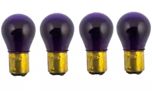 4x 1157 Purple 12v Light Bulb Auto Brake Stop Signal Turn Tail Lamp S8 Car Lot - Picture 1 of 2