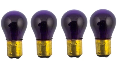 4x 1157 Purple 12v Light Bulb Auto Brake Stop Signal Turn Tail Lamp S8 Car Lot - Image 1 of 2