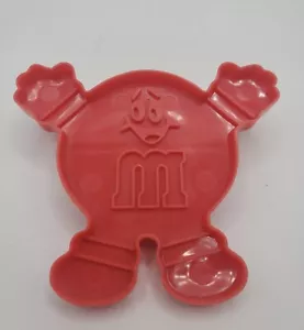 M&M'S MARS RED M CHARACTER PLASTIC COOKIE CUTTER BAKING CANDY ADVERTISING M&M - Picture 1 of 6