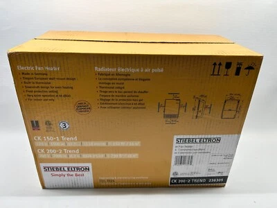 236304 Ck Trend Wallmounted Electric Fan Heater 1500w 120v - Image 1 of 2