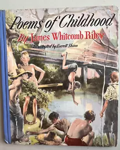 Poems of Childhood by James Whitcomb Riley 1943, Illustrated Everett Shinn Book - Picture 1 of 5