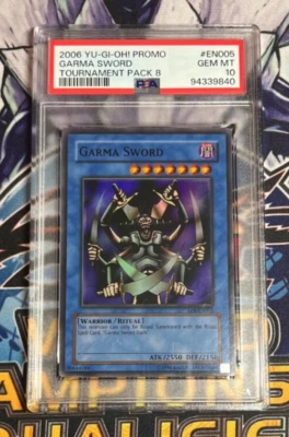 2006 YU-GI-OH! PROMO TP8-TOURNAMENT PACK 8 #EN005 GARMA SWORD PSA 10 - Image 1 of 2