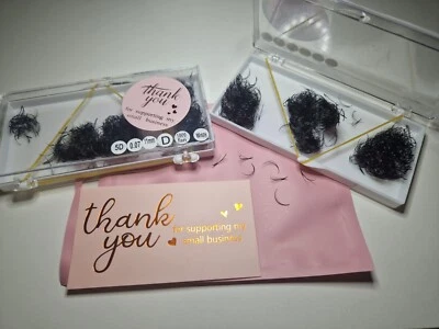 Premade Volume 5D 0.07 11mm wispy Russian Volume Eyelash Extensions  1000pcs ❤️  — 第 1/3 张图片