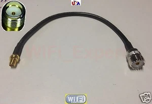 8 cali RG58 SMA gniazdo na UHF SO239 gniazdo kabel adaptera do Wouxun Baofeng USA - Zdjęcie 1 z 2