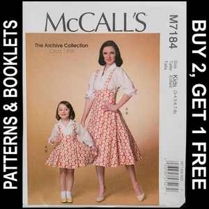 McCall's Archive Cllctn 1958 modello top e maglione ragazza #M7184 taglie 3-8 NON TAGLIATO - Foto 1 di 7