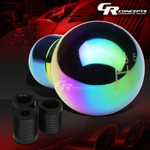 M8/M10/M12 THREAD 5-SPEED MT RACING ALUMINUM SHORT THROW SHIFTER KNOB NEO CHROME - Bild 1 von 5
