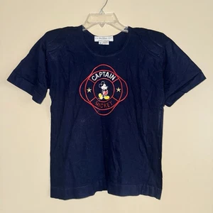 Vintage Disney Nancy Heller Captain Mickey Single Stitch T Shirt Size M - Picture 1 of 7