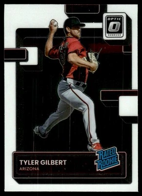 2022 Donruss Optic RATED ROOKIE Tyler Gilbert Rookie Arizona Diamondbacks #95 - Image 1 of 2