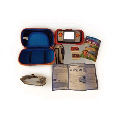 VTech MobiGo  Konsole mit 3 Spielen Cars und Chuggington, Tasche  und USB Kabel - Bild 1 von 4