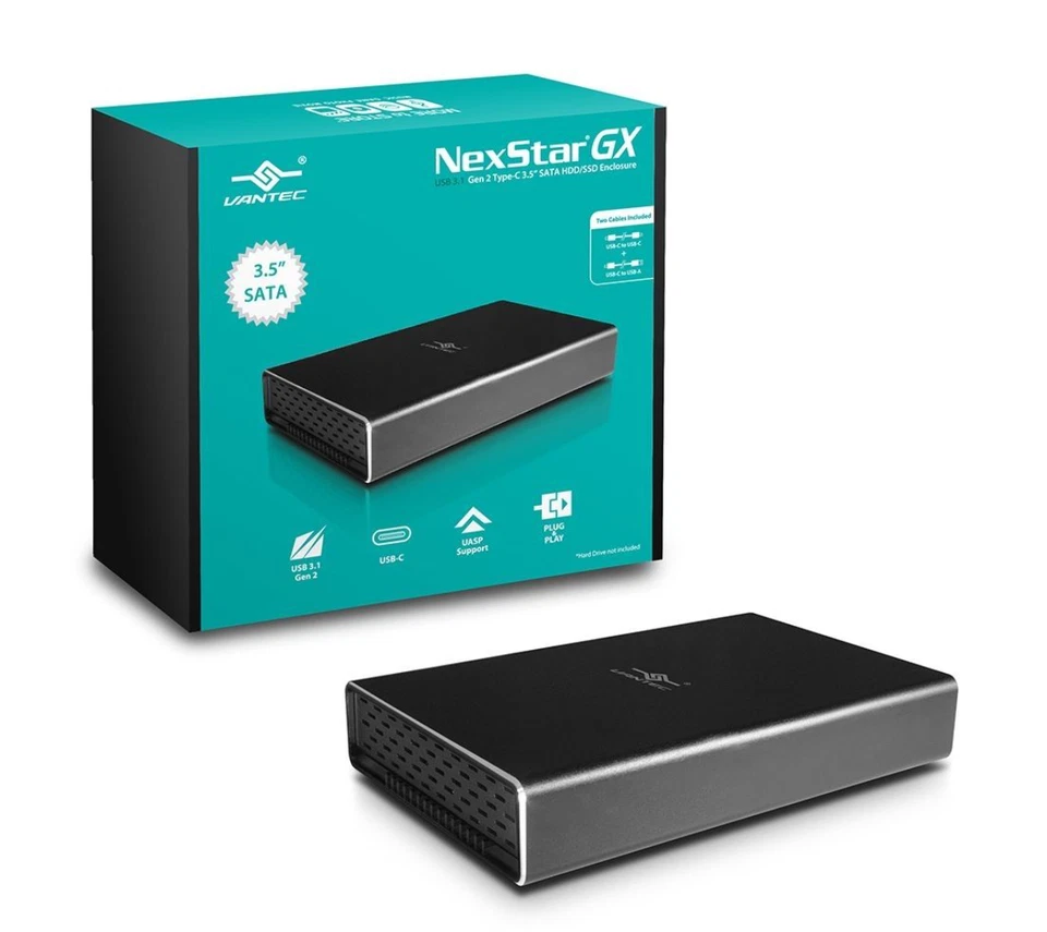 NexStar GX USB 3.1 Gen 2 Type-C Enclosure for 3.5"/2.5" SATA HDD/SSD – NST-371C3 - Image 1 of 4