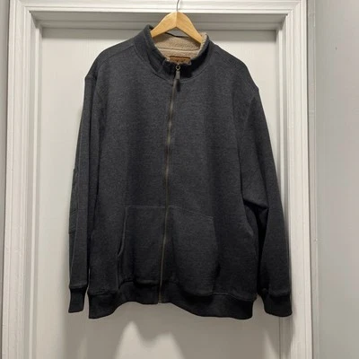 Abrigo Chaqueta OUTDOOR LIFE Para Hombre XXL Gris Suave Shell Forrado de Vellón Cremallera Completa Algodón Foto 1 de 4