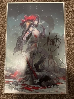 Red Sonja #1 2019 - Assinado por Mirka Andolfo - Quadrinhos Triste Limão Virgem Variante Rara - Imagem 1 de 4