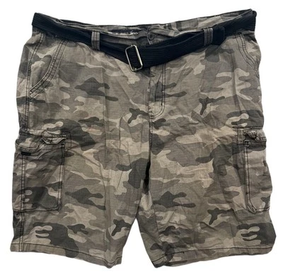 Pantalones Cortos de Carga Beverly Hills Polo Club Camuflados Para Hombres 46 Cinturón Ripstop Gris Foto 1 de 4