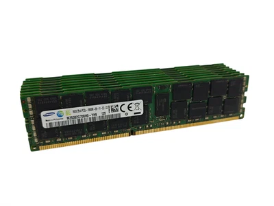 Samsung RDIMM Server RAM 128GB (8x16GB) PC3L-10600R 2Rx4 M393B2G70BH0-YH9 - Image 1 of 4