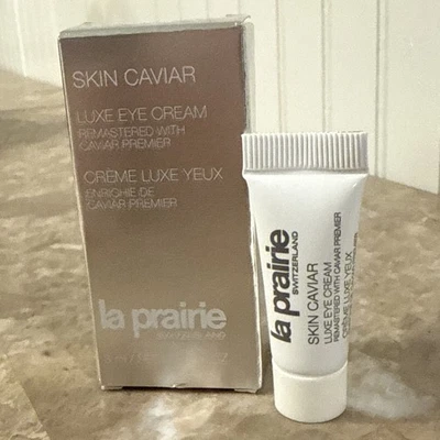 Tubo de muestra de CREMA PARA OJOS DE LUJO La Prairie Skin Caviar - 3 ml/0,10 oz NUEVO EN CAJA Foto 1 de 4