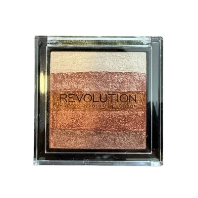 Makeup Revolution Vivid Shimmer Brick 🌟 Rose Gold | Bronzer & Highlighter NEW ✨ - Image 1 of 2