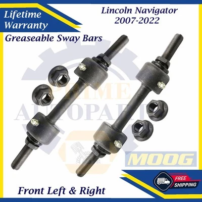 Barras estabilizadoras delanteras MOOG OEM para Lincoln Navigator 2007-2022 10 años de garantía Foto 1 de 4