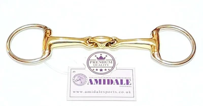 AMIDALE SPORTS AMIDALE EGGBUT SNAFFLE HORSE BIT MIX RAME ACCIAIO INOX TEDESCO SILVER BIT