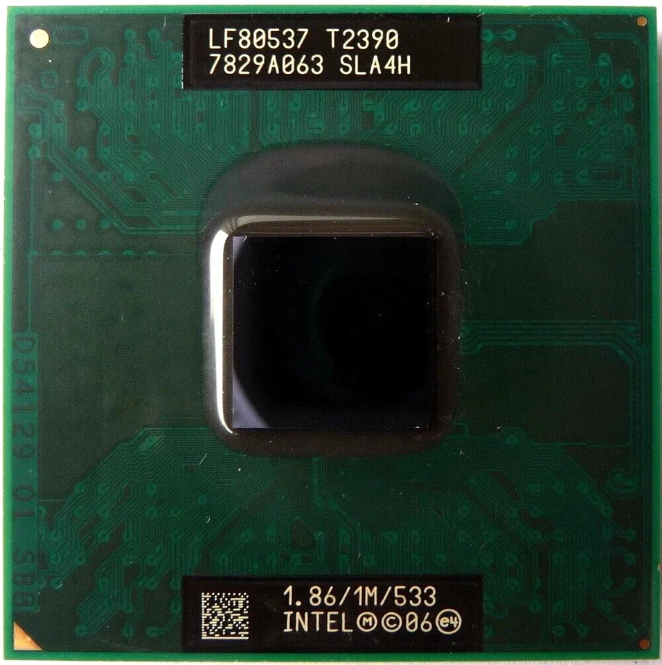Intel Pentium Dual-Core T2390 1.86GHz Socket P Laptop Mobile CPU Processor SLA4H - Image 1 of 1