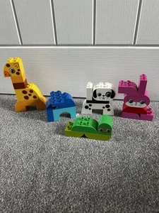 **LEGO DUPLO CREATIVE TIERE SET 10573 HUND HASE GIRAFFE ELEFANT RAUPE** - Bild 1 von 6