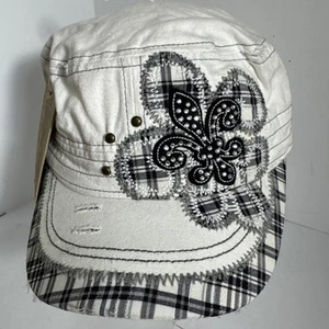 Kbethos Hat Vintage flor de le Boho Beads Adjustible Strapback Grunge - Picture 1 of 9