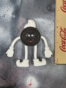 Vintage 1998 Nabisco Oreo Cookie Man 4.5" Bendie Figure Bendy Bendable Toy - Picture 1 of 5