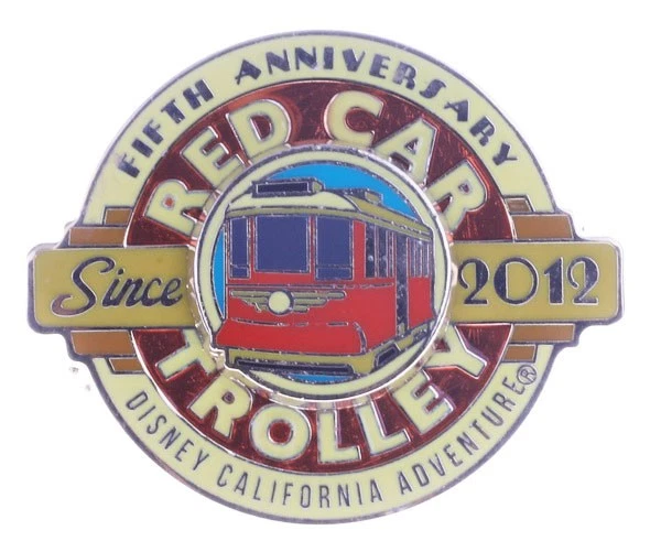 2017 Disney Red Car Trolley 5th Anniversary LE-500 Pin Rare - image 1 of 1