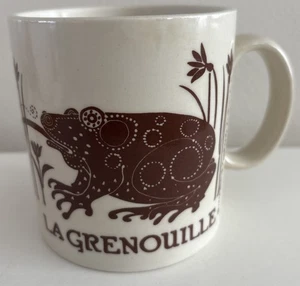 Taylor & Ng LaGrenouille Frosch 1978 Fee/Schmetterling braun Kaffeebecher Vintage - Bild 1 von 11