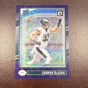 2024 Donruss Optic - Cooper DeJean Purple Scope RC - Philadelphia Eagles #221 - Bild 1 von 2