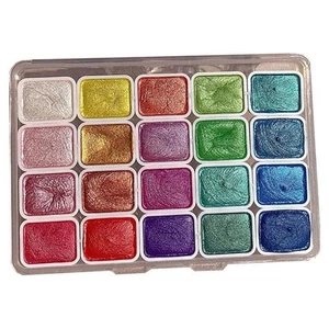 20 Colors Watercolor Painting Set, Metallic Watercolor Paint Set, Glitter8380 - Picture 1 of 7